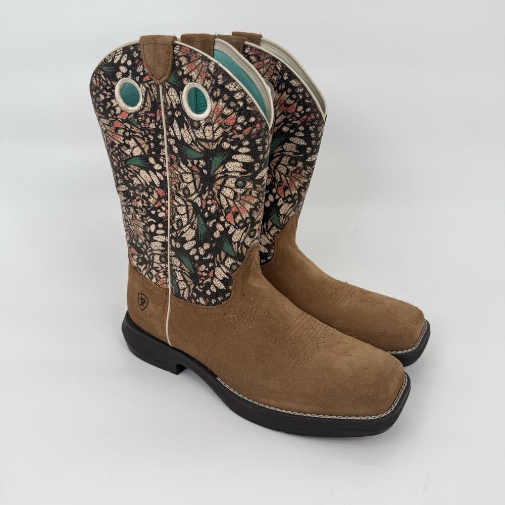 Ariat Anthem Myra Womens Boots Size 10 B Dark Tan Suede Mariposa Style 10050917